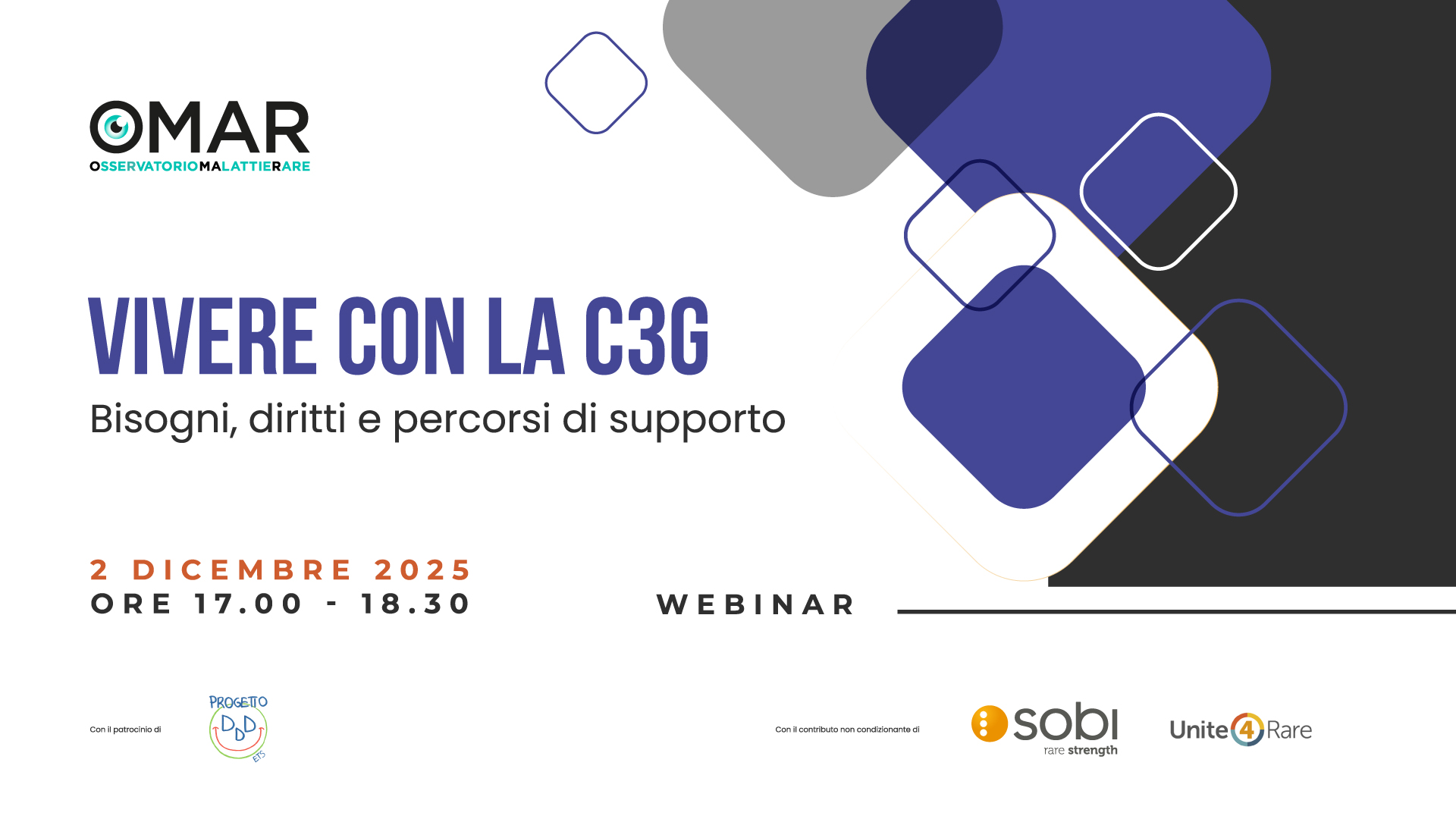 Vivere Con La C3G: Bisogni, diritti e percorsi di supporto